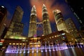 Petronas Towers or KLCC Royalty Free Stock Photo